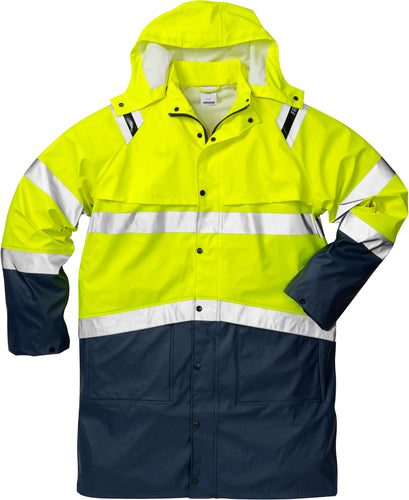 Jacket FRISTADS HIGH VIS RAIN COAT CLASS 3 4634 RS