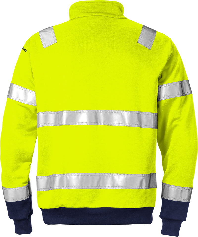 Load image into Gallery viewer, Sweatshirt FRISTADS HIGH VIS HALF ZIP SWEATSHIRT CLASS 3 728 SHV
