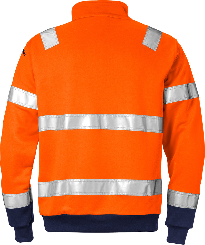 Load image into Gallery viewer, Sweatshirt FRISTADS HIGH VIS HALF ZIP SWEATSHIRT CLASS 3 728 SHV
