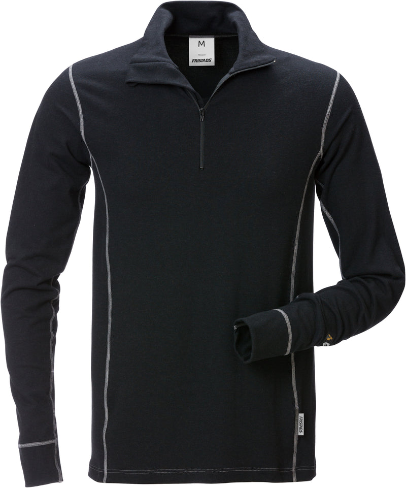 Ielādējiet attēlu galerijas skatītājā, Thermal undershirt FRISTADS FLAMESTAT HALF ZIP 7029 MOF
