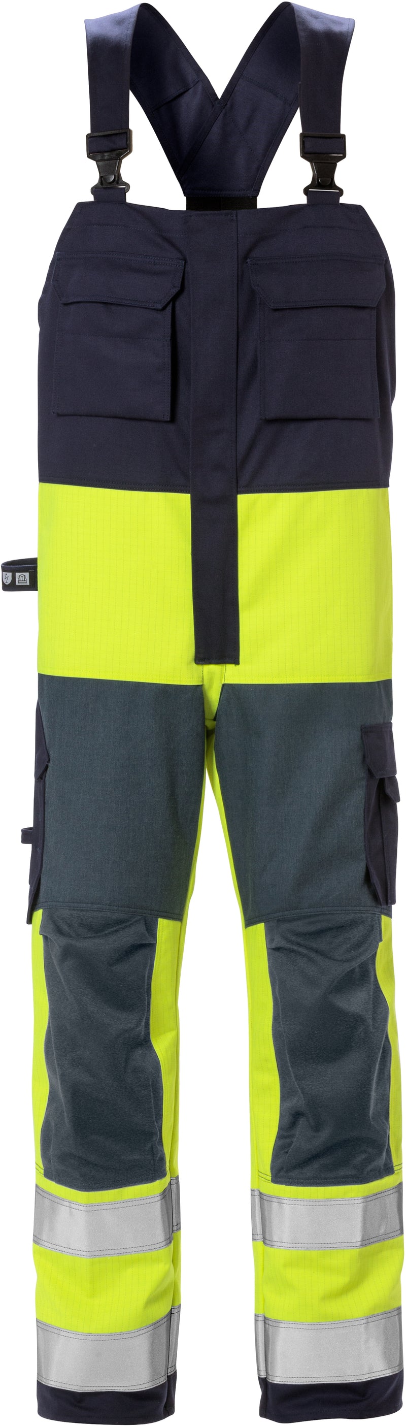 Load image into Gallery viewer, Bib &amp; Brace FRISTADS FLAME HIGH VIS BIB&#39;N&#39;BRACE CLASS 2 1584 FLAM
