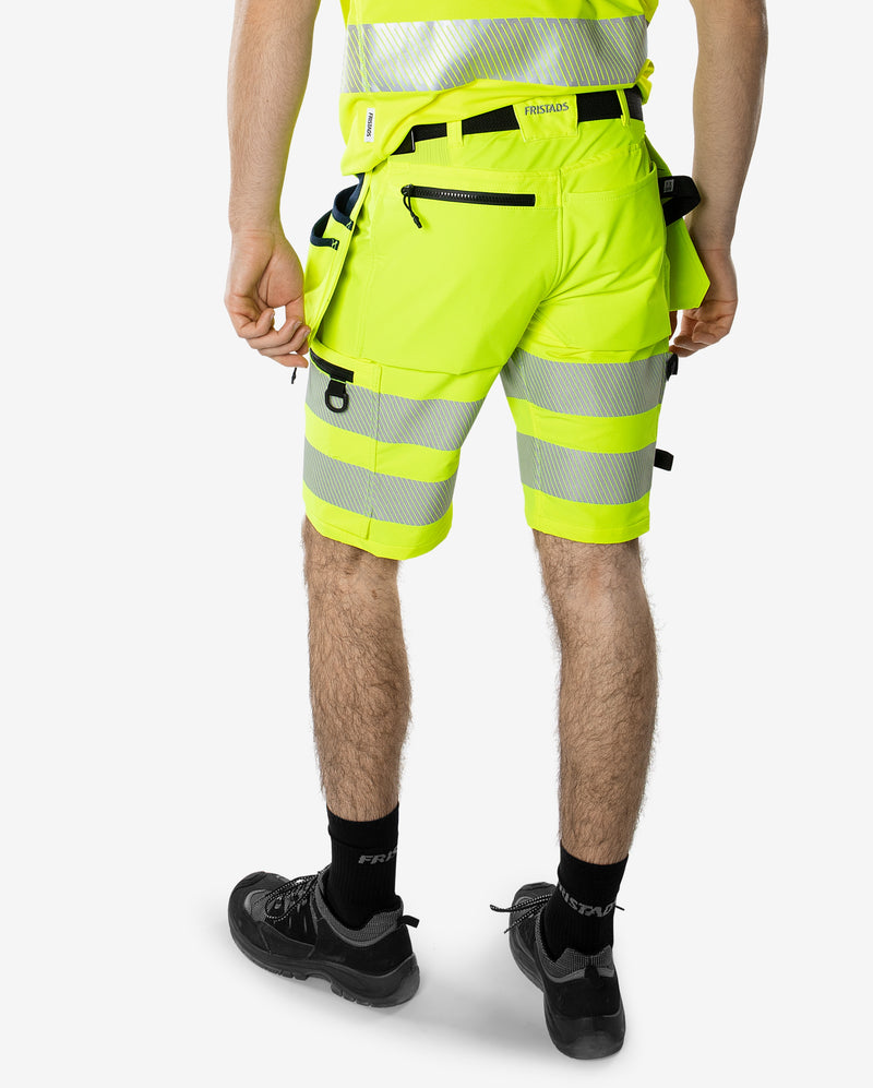 Load image into Gallery viewer, Shorts FRISTADS HIGH VIS GREEN CRAFTSMAN STRETCH SHORTS CLASS 2 2646 GSTP
