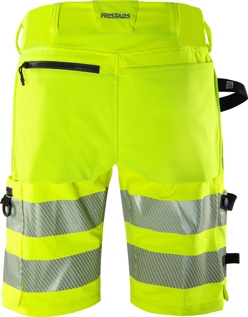 Load image into Gallery viewer, Shorts FRISTADS HIGH VIS GREEN STRETCH SHORTS CLASS 2 2648 GSTP
