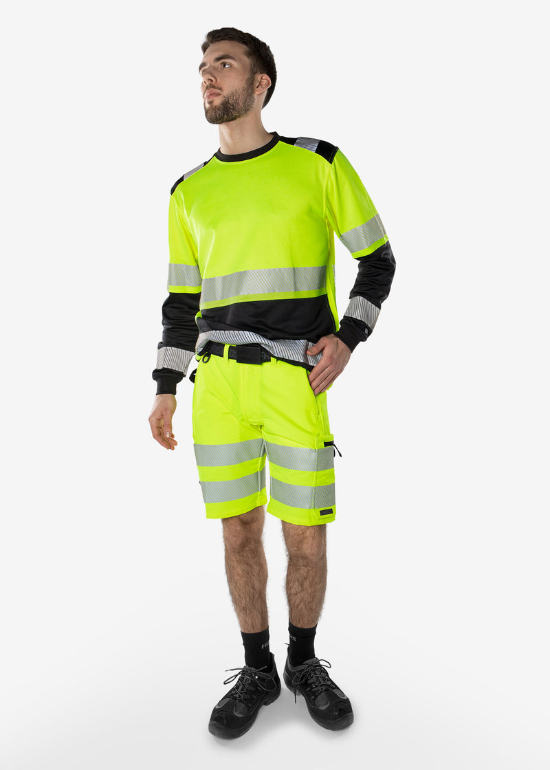 Load image into Gallery viewer, Shorts FRISTADS HIGH VIS GREEN STRETCH SHORTS CLASS 2 2648 GSTP
