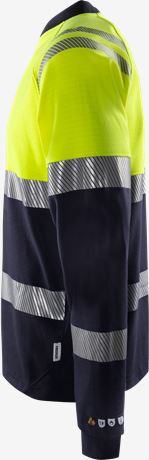 Ielādējiet attēlu galerijas skatītājā, T-shirt FRISTADS FLAMESTAT HIGH VIS LONG SLEEVE T-SHIRT CLASS 1 7107 TFL
