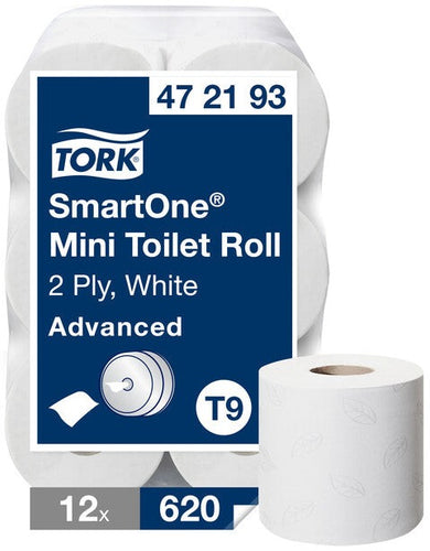 Tualetes papīrs TORK Smart One Mini 111m 2 - kārtas T9 472193 12 Ruļļi