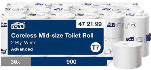 Tualetes papīrs TORK Coreless Advanced 103,5m 2 - kārtas T7 472199 36 Ruļļi