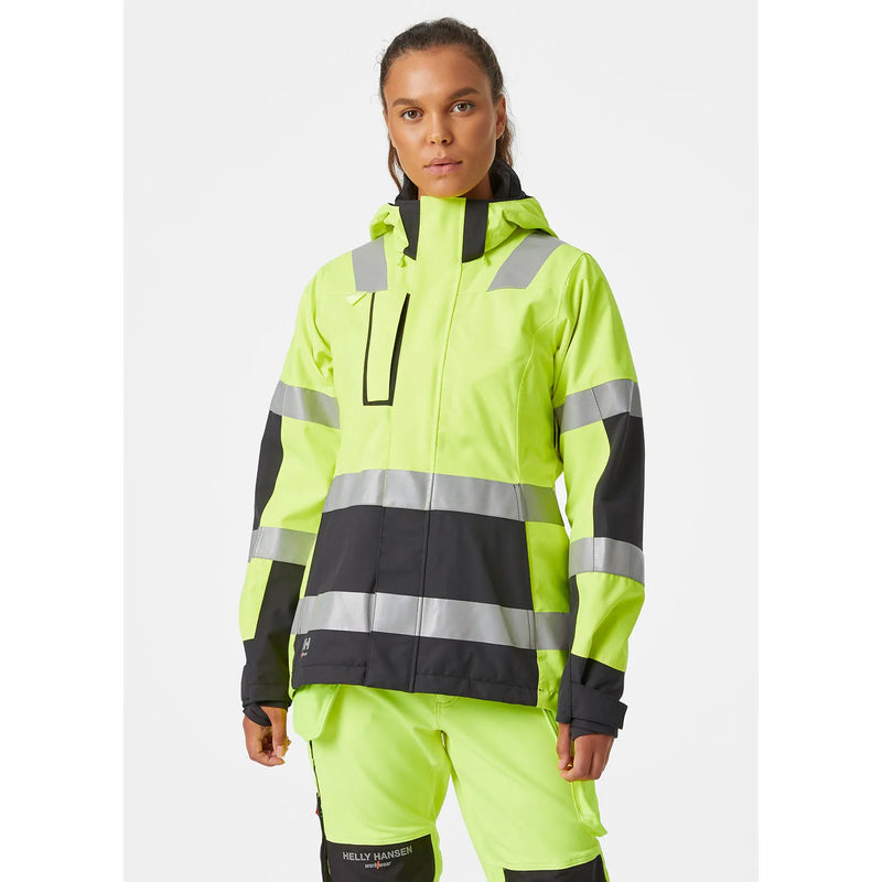 Ielādējiet attēlu galerijas skatītājā, Sieviešu Jaka HELLY HANSEN Luna Hi-Vis Waterproof Shell 71294
