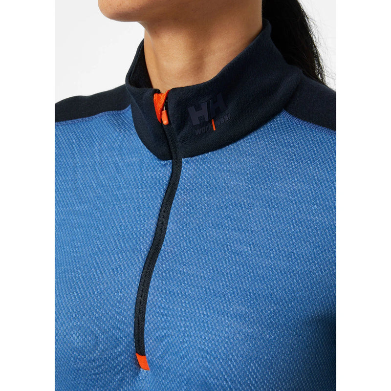 Load image into Gallery viewer, Women&#39;s Thermal Undershirt HELLY HANSEN LIFA Base Layer Merino Half Zip 75210
