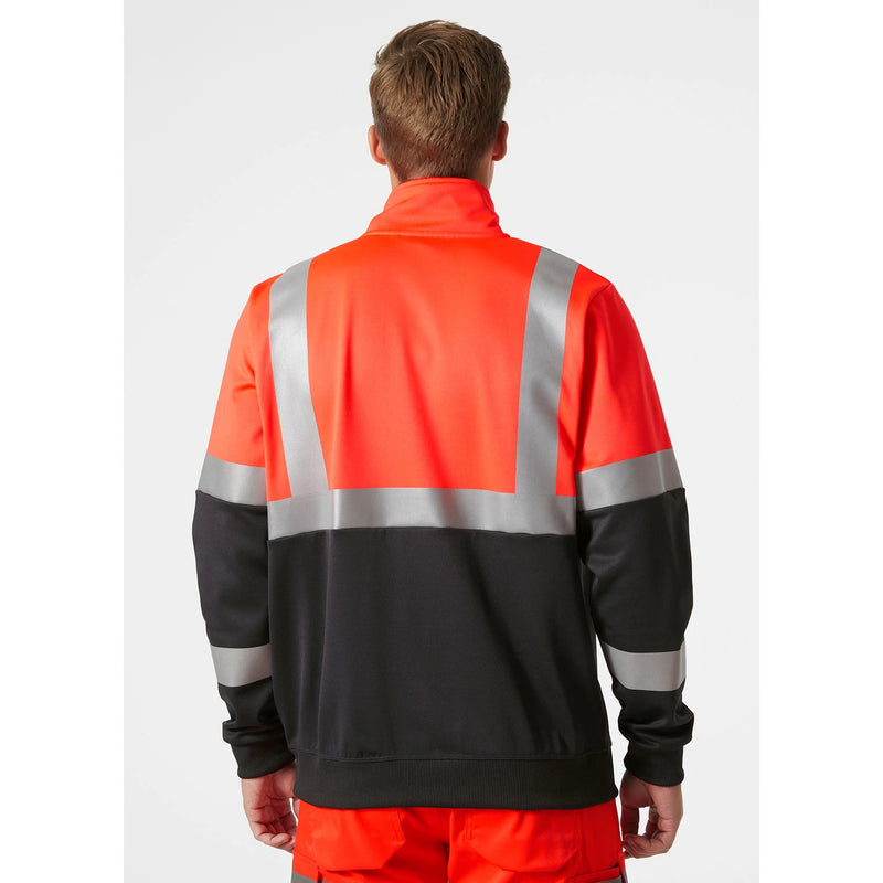 Ielādējiet attēlu galerijas skatītājā, Džemperis HELLY HANSEN Addvis Hi Vis Half Zip Class 1 79257
