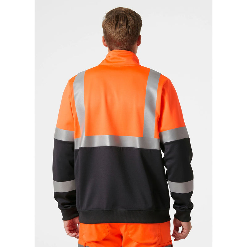 Ielādējiet attēlu galerijas skatītājā, Džemperis HELLY HANSEN Addvis Hi Vis Half Zip Class 1 79257
