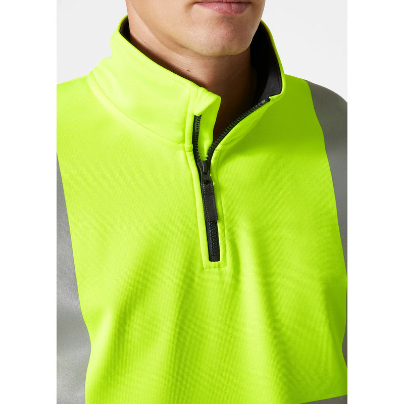 Ielādējiet attēlu galerijas skatītājā, Džemperis HELLY HANSEN Addvis Hi Vis Half Zip Class 1 79257
