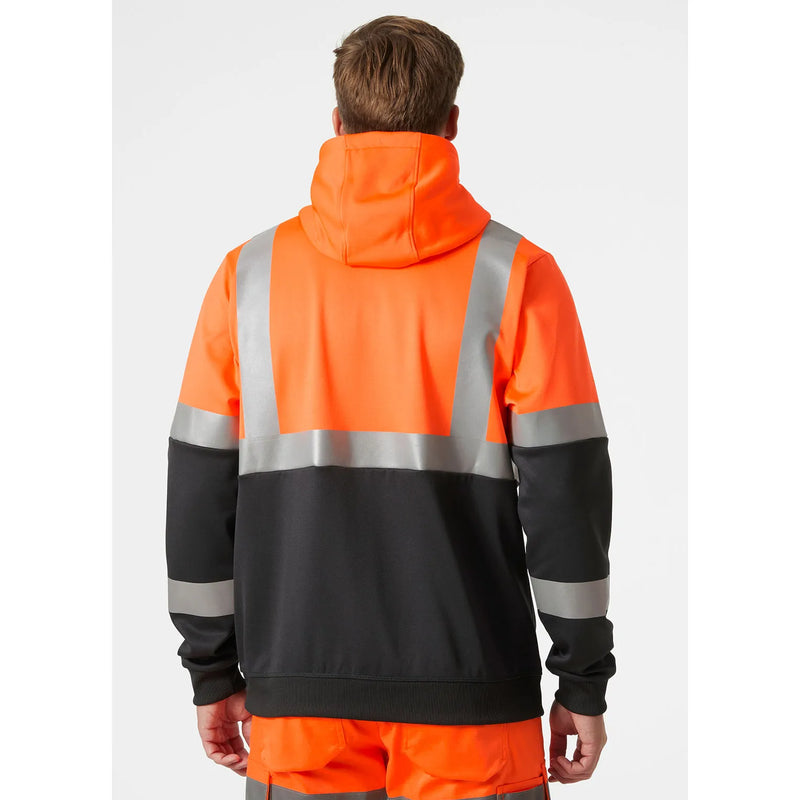 Load image into Gallery viewer, Hoodie HELLY HANSEN Addvis Hi Vis Zip Class 1 79259
