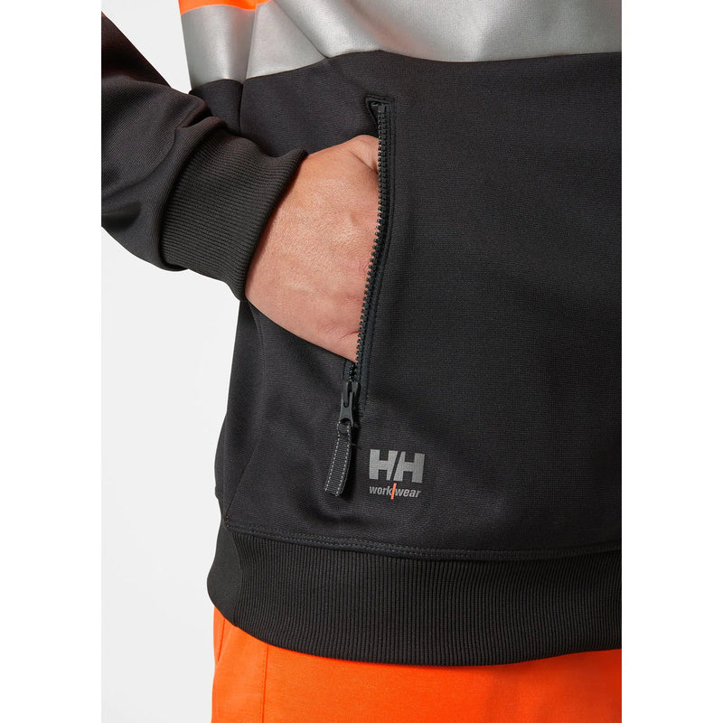 Load image into Gallery viewer, Hoodie HELLY HANSEN Addvis Hi Vis Zip Class 1 79259
