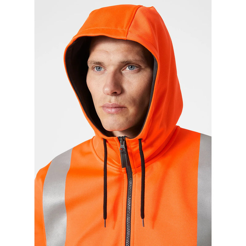 Load image into Gallery viewer, Hoodie HELLY HANSEN Addvis Hi Vis Zip Class 1 79259

