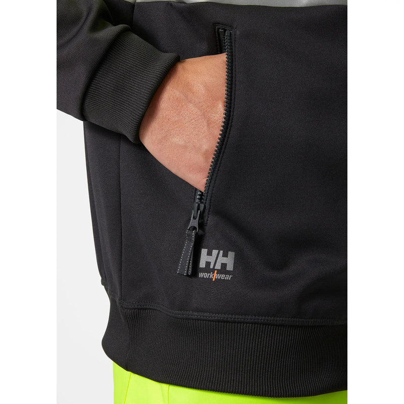 Load image into Gallery viewer, Hoodie HELLY HANSEN Addvis Hi Vis Zip Class 1 79259
