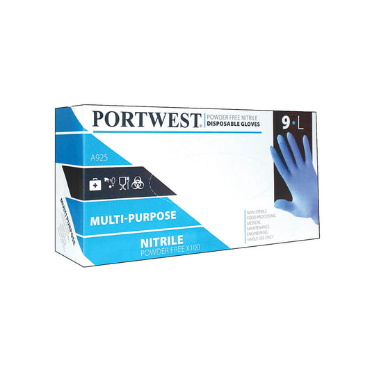 Vienreizlietojamie Cimdi PORTWEST A925 Nitril (PK100)