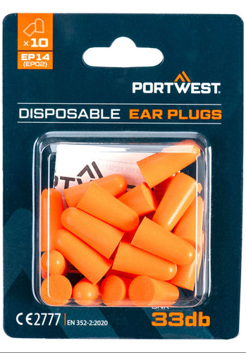 Earplugs PORTWEST EP14 (PAIRS 10)