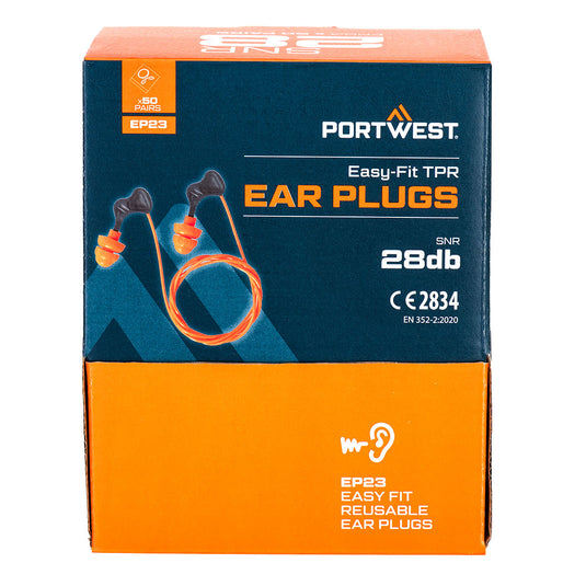 Earplugs PORTWEST EP23 (PAIRS 50)