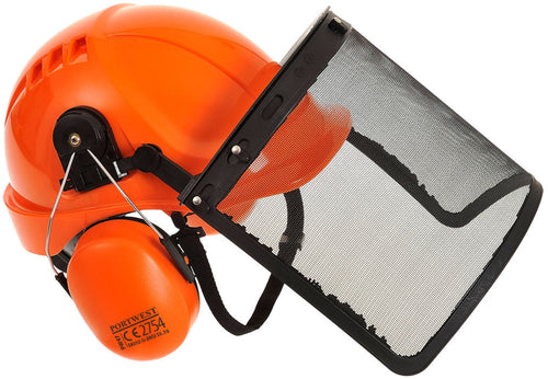 Face shield +helmet + earmuffs PORTWEST PW98