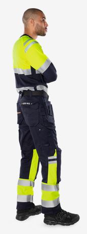Load image into Gallery viewer, T-shirt FRISTADS FLAMESTAT HIGH VIS LONG SLEEVE T-SHIRT CLASS 1 7107 TFL
