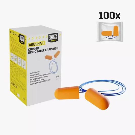 Earplugs SAFETY JOGGER ARUSHA CORDED (PIECES 100) - TEXX