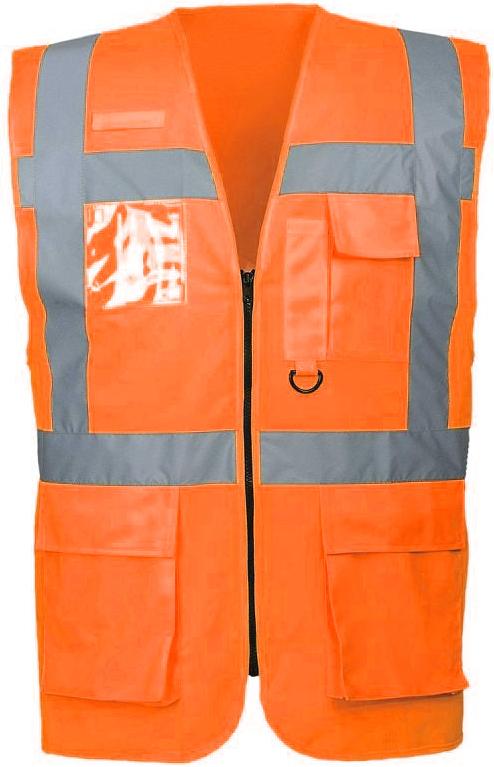 Load image into Gallery viewer, Vest BOSAFETY Hi-Vis ZIPPER S476O
