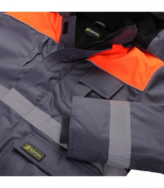 Jacket BOSAFETY OXFORD WINTER CANVAS HI-VIS - TEXX