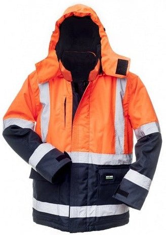 Jacket BOSAFETY OXFORD WINTER CANVAS HI-VIS CLASS 2 - TEXX