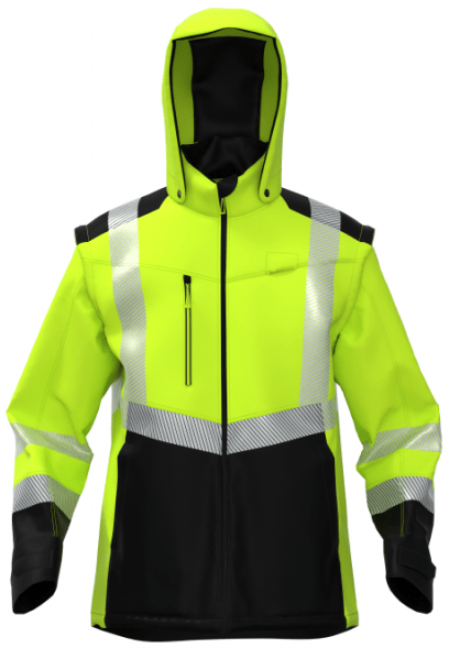 Jacket BOSAFETY TRANSFORMER HI-VIS CLASS 2 - TEXX