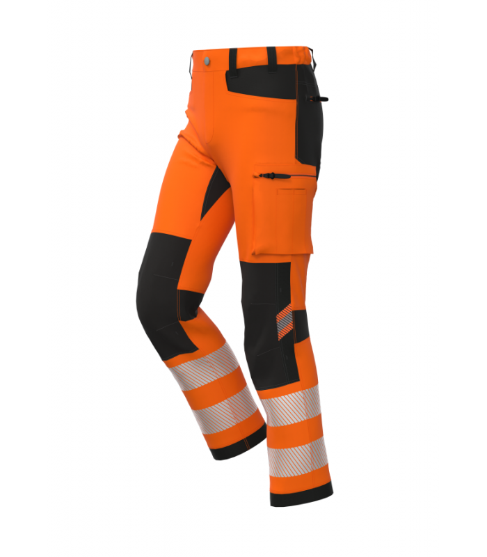 Ielādējiet attēlu galerijas skatītājā, Bikses BOSAFETY TENSION 4-WAY STRETCH HI-VIS CLASS 1
