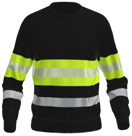 Sweatshirt BOSAFETY ONYX HI-VIS CLASS 1 - TEXX