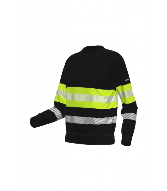 Load image into Gallery viewer, Sweatshirt BOSAFETY ONYX HI-VIS CLASS 1 - TEXX
