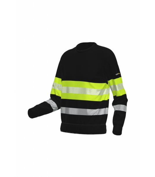 Sweatshirt BOSAFETY ONYX HI-VIS CLASS 1 - TEXX