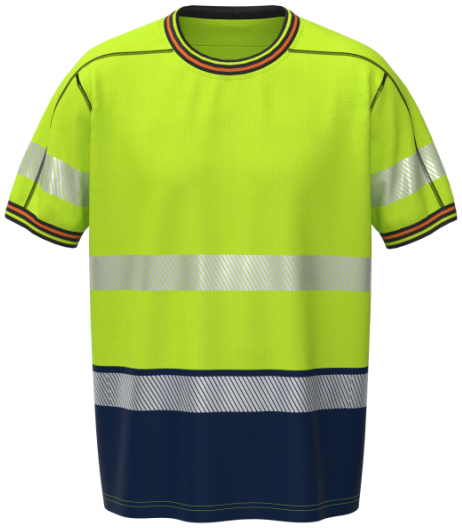 T-shirt BOSAFETY VIVID HI-VIS CLASS 1