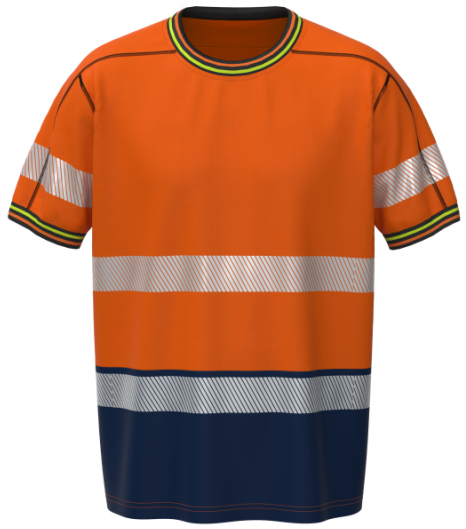 T-shirt BOSAFETY VIVID HI-VIS CLASS 1