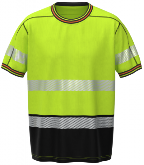 T-shirt BOSAFETY VIVID HI-VIS CLASS 1