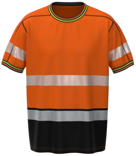 T-shirt BOSAFETY VIVID HI-VIS CLASS 1