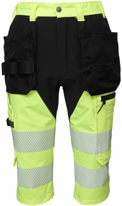 Ielādējiet attēlu galerijas skatītājā, Trousers BOSAFETY MASHUP PLUS PIRATE HI-VIS CLASS 1 - TEXX
