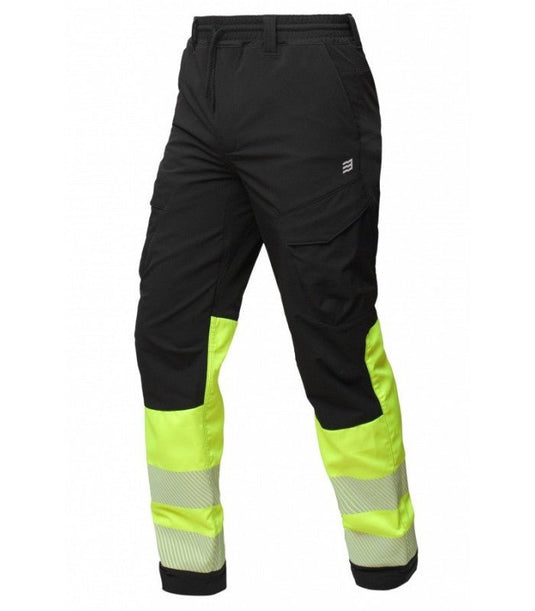 Trousers BOSAFETY STRETCHCOMFORT 4-WAY STRETCH HI-VIS CLASS 1 - TEXX