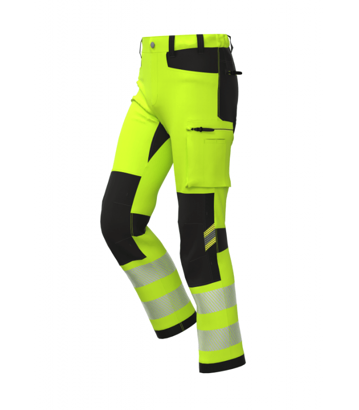 Load image into Gallery viewer, Trousers BOSAFETY TENSION 4-WAY STRETCH HI-VIS CLASS 1 - TEXX
