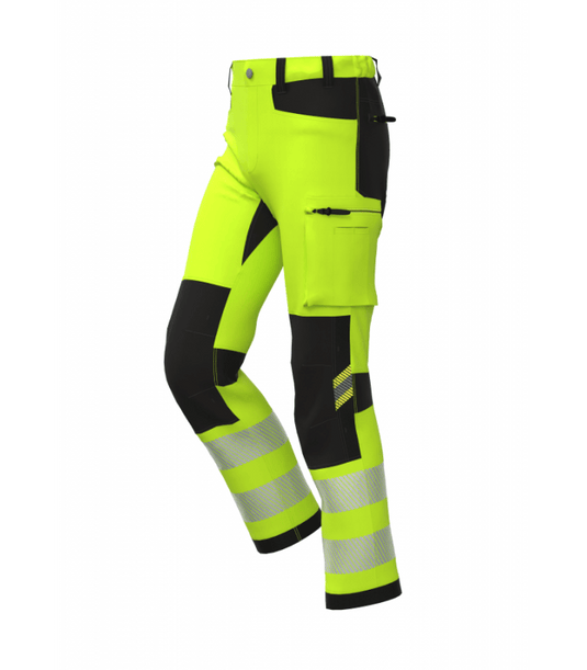 Trousers BOSAFETY TENSION 4-WAY STRETCH HI-VIS CLASS 1 - TEXX
