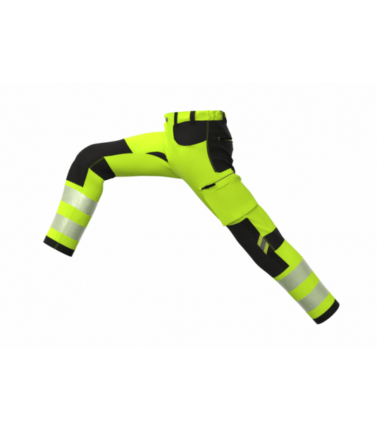 Trousers BOSAFETY TENSION 4-WAY STRETCH HI-VIS CLASS 1 - TEXX