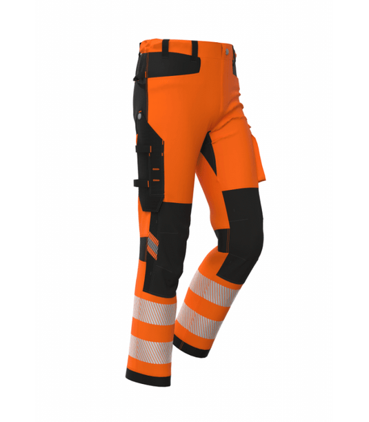 Trousers BOSAFETY TENSION 4-WAY STRETCH HI-VIS CLASS 1 - TEXX