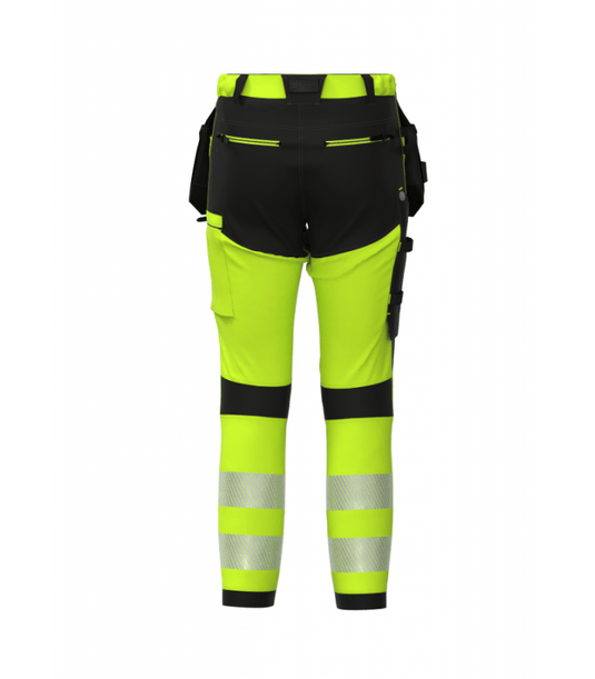 Trousers BOSAFETY TENSION PLUS 4-WAY STRETCH HI-VIS CLASS 1 - TEXX
