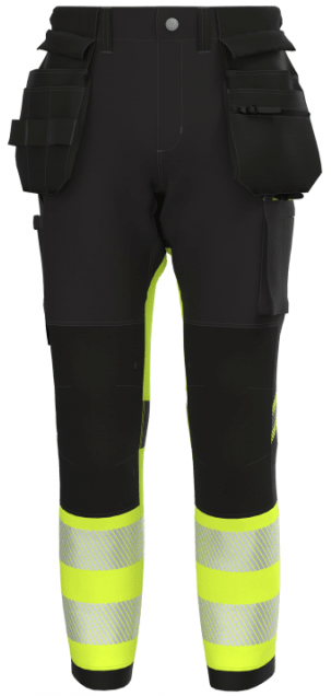 Trousers BOSAFETY TENSION PRO 4-WAY STRETCH HI-VIS CLASS 1 - TEXX