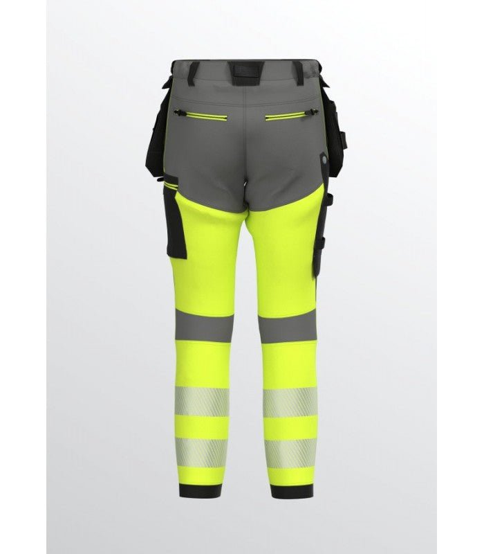 Load image into Gallery viewer, Trousers BOSAFETY TENSION PRO 4-WAY STRETCH HI-VIS CLASS 1 - TEXX
