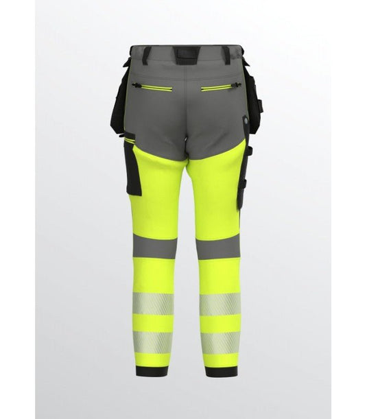 Trousers BOSAFETY TENSION PRO 4-WAY STRETCH HI-VIS CLASS 1 - TEXX