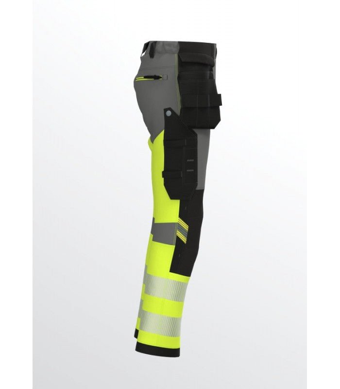 Load image into Gallery viewer, Trousers BOSAFETY TENSION PRO 4-WAY STRETCH HI-VIS CLASS 1 - TEXX
