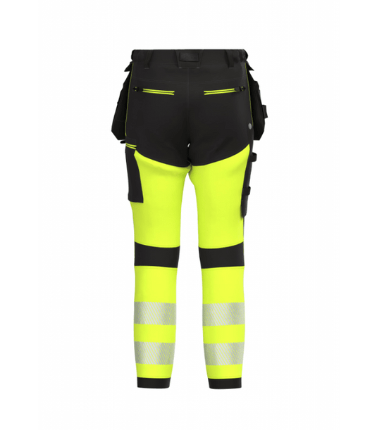 Trousers BOSAFETY TENSION PRO 4-WAY STRETCH HI-VIS CLASS 1 - TEXX